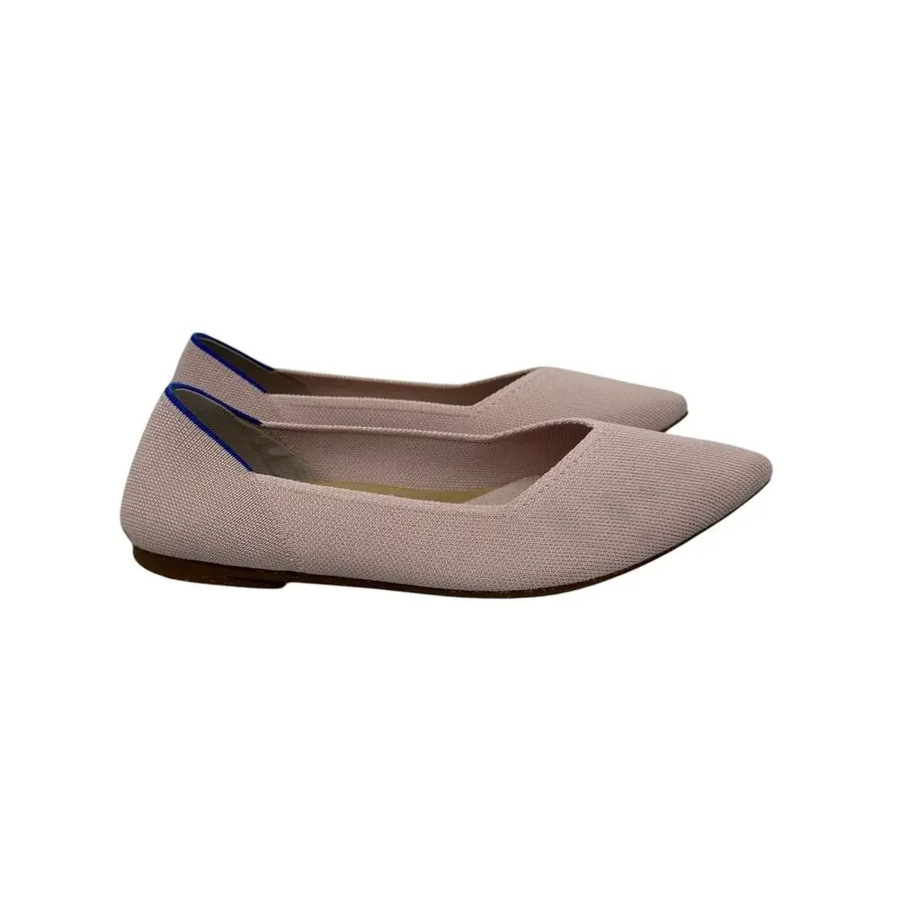 ROTHY’S The Point II Ballet Flat Slip On Comfortable Blush Pink Sz 8.5